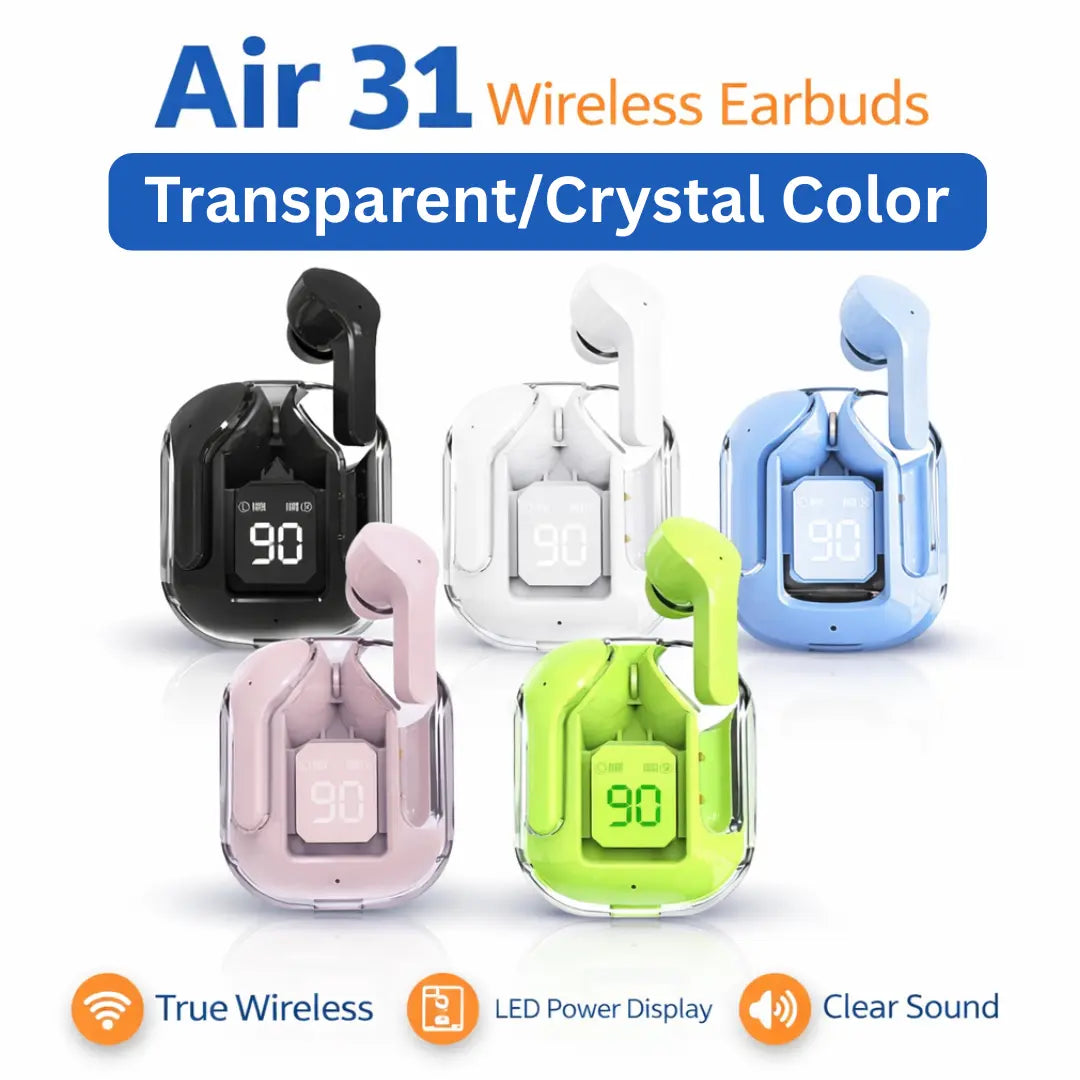 Air 31 TWS Transparent Earbuds